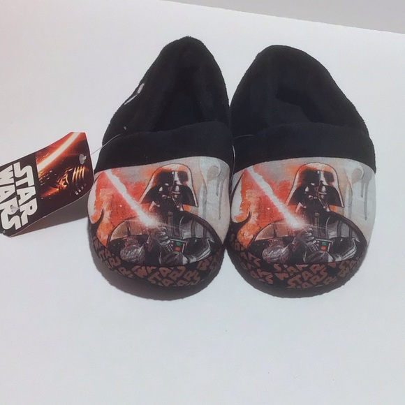 Kids Star Wars Slippers Size M 9-10 - Picture 1 of 8